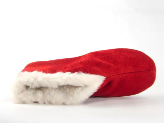 Pantoufles espagnoles 20% laine BERNARDINO - Rouge