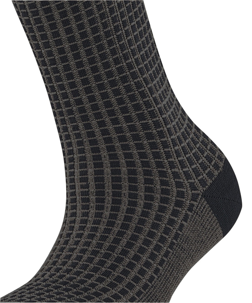 Chaussettes laine dame FALKE "Softmerino Special Edition" 47199 - Black motif Carreaux 3000