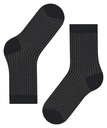 Chaussettes laine dame FALKE "Softmerino Special Edition" 47199 - Black motif Carreaux 3000