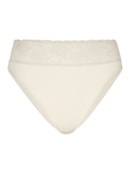 Slip doux 100% coton & dentelle CALIDA "Lycraspitze" 21901 - Champagne Crème 741