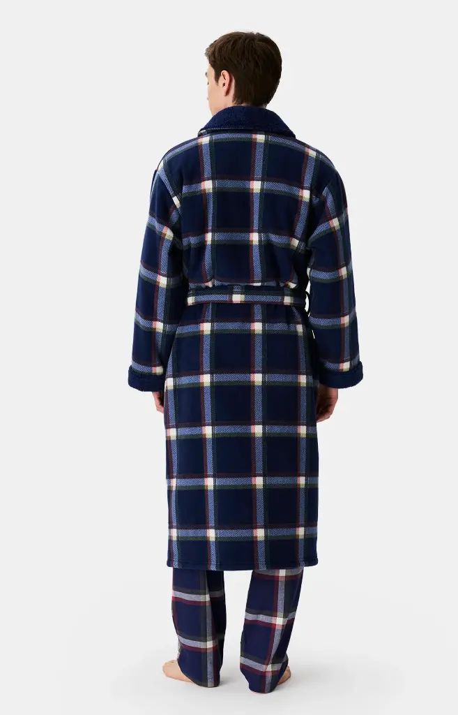 Peignoir homme polaire ARTHUR "Luka" RPO - Marine LIKAH25