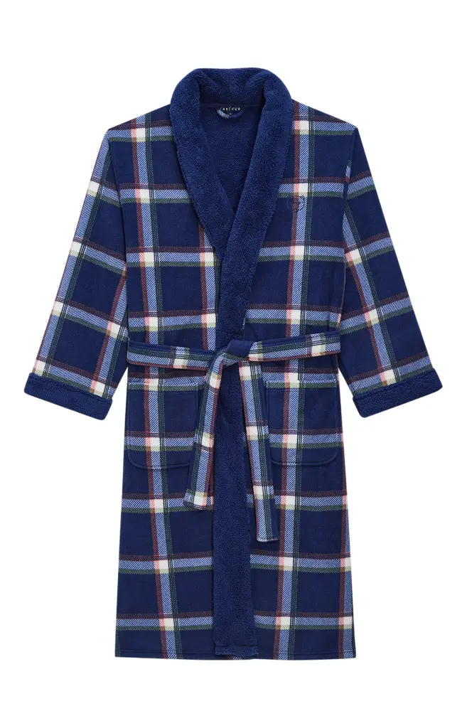 Peignoir homme polaire ARTHUR "Luka" RPO - Marine LIKAH25