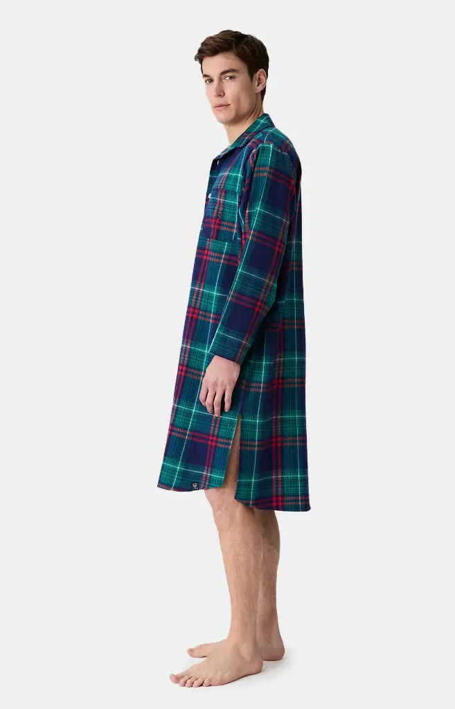 Chemise de nuit en pilou ARTHUR "Grand-Père Thomas" CGP - Marine TOMAH25