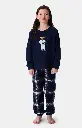 Pyjama long enfant polaire ARTHUR "Esprit Livre" LUL - Marine LUKAH25