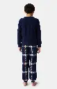 Pyjama long enfant polaire ARTHUR "Esprit Livre" LUL - Marine LUKAH25