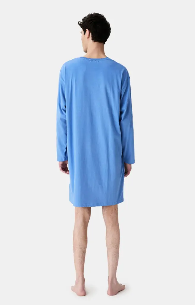 Chemise de nuit homme TU maxi T-shirt ARTHUR "Pyjama d'Altitude" MSW - Bleu NOELH25