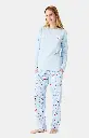 Pyjama long femme ARTHUR "Pyjama d'Altitude" MOL - Ciel NOELH25