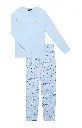 Pyjama long femme ARTHUR "Pyjama d'Altitude" MOL - Ciel NOELH25