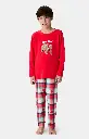 Pyjama long enfant ARTHUR "Bear Noël" LUK - Rouge OURSH25