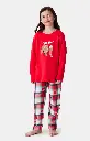 Pyjama long enfant ARTHUR "Bear Noël" LUK - Rouge OURSH25