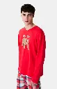 Pyjama long homme ARTHUR "Bear Noël" ZAC - Rouge OURSH25