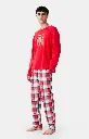 Pyjama long homme ARTHUR "Bear Noël" ZAC - Rouge OURSH25