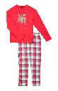 Pyjama long homme ARTHUR "Bear Noël" ZAC - Rouge OURSH25