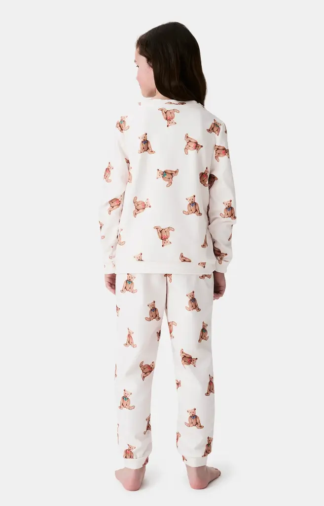 Pyjama long enfant polaire ARTHUR "Old Teddy" LUL - Ivoire OLDTH25