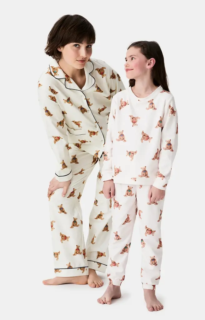 Pyjama long enfant polaire ARTHUR "Old Teddy" LUL - Ivoire OLDTH25