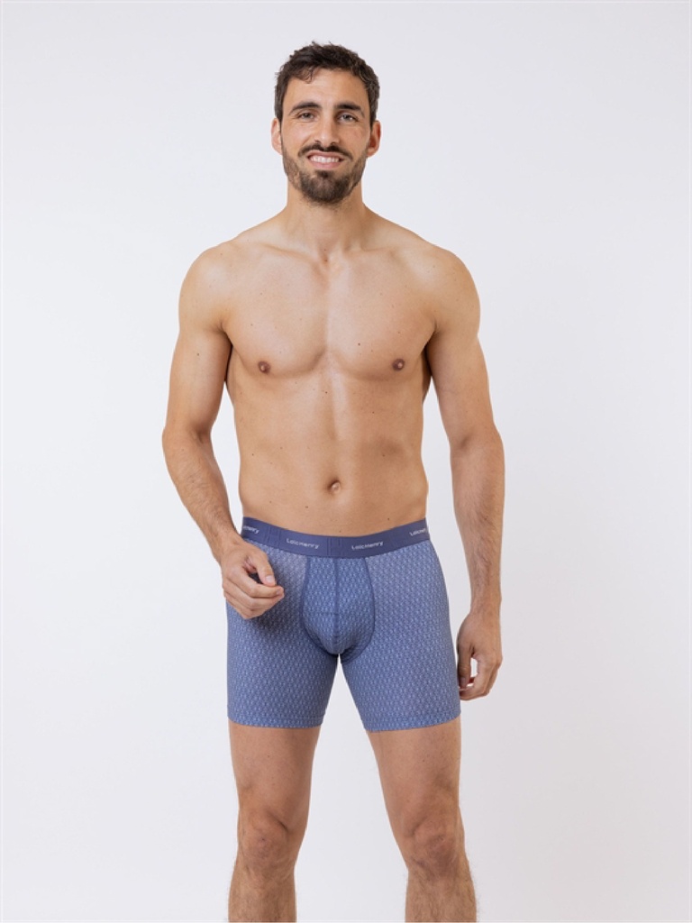 Boxer homme tencel avec maintien intérieur LOIC HENRY "Graphic" KBB300F - Vibration 