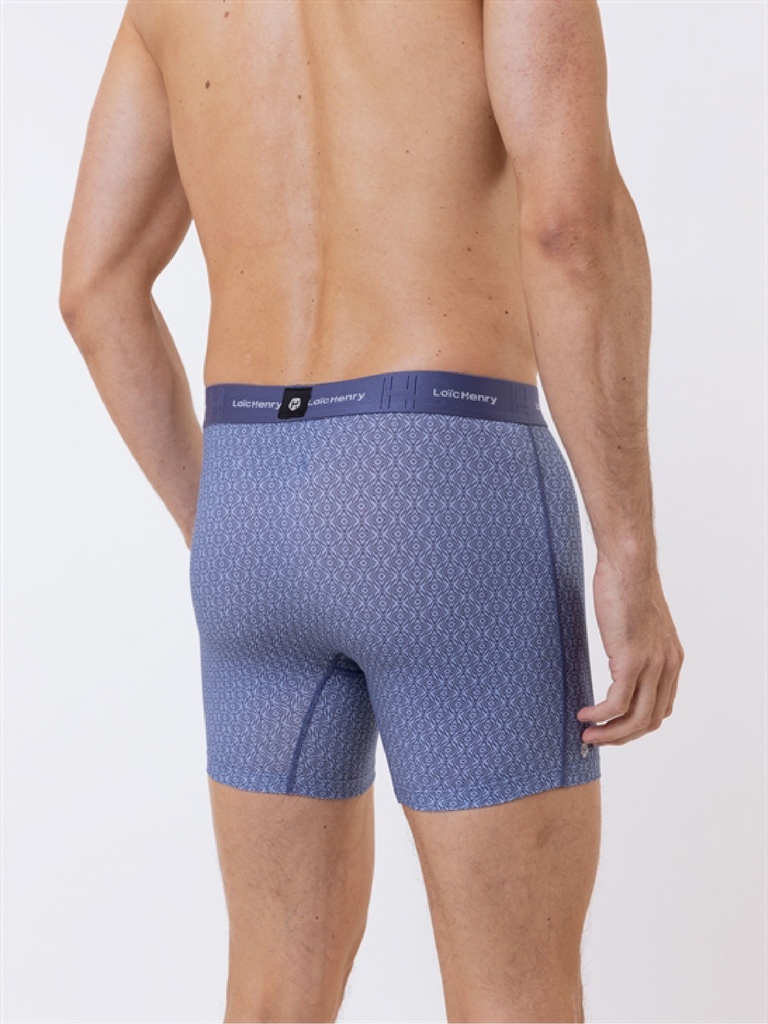 Boxer homme tencel avec maintien intérieur LOIC HENRY "Graphic" KBB300F - Vibration 