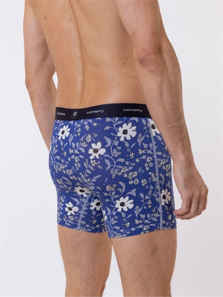 Boxer homme coton avec maintien intérieur LOIC HENRY "Every-D" KBD011E - Cornflowers