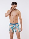 Boxer homme fantaisie microfibre avec maintien intérieur LOIC HENRY "Identity" KBI116X - Orchid