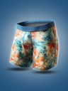 Boxer homme fantaisie microfibre avec maintien intérieur LOIC HENRY "Identity" KBI116X - Orchid