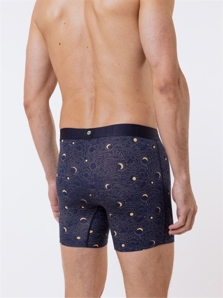 Boxer homme tencel avec maintien intérieur LOIC HENRY "Graphic" KBB300D - Space