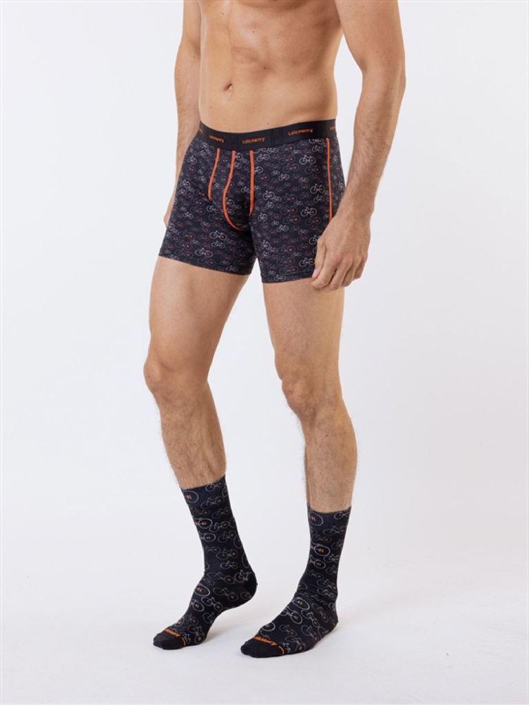 Chaussette homme fantaisie LOIC HENRY "Miroir" KSI010X - Vélo