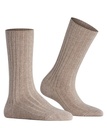Chaussettes dame laine&cachemire FALKE "Cosy Wool Boot" 46903 - Beige Mel. 4091