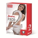 Culotte Braga coton & dentelle - Pack de 2 - JANIRA "Braga Essencial" 1031398 - Ivoire 084