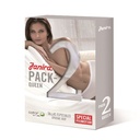 Culotte Braga coton & dentelle - pack de 2 - JANIRA "Braga Queen Esencial" 1031647 - Blanc 001