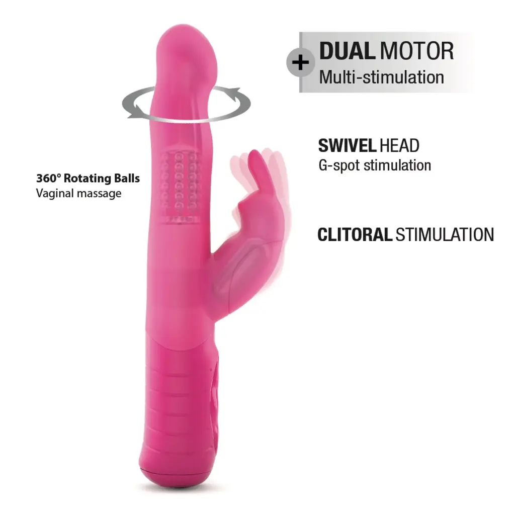Vibromasseur double stimulation DORCEL "Baby Rabbit" - Magenta