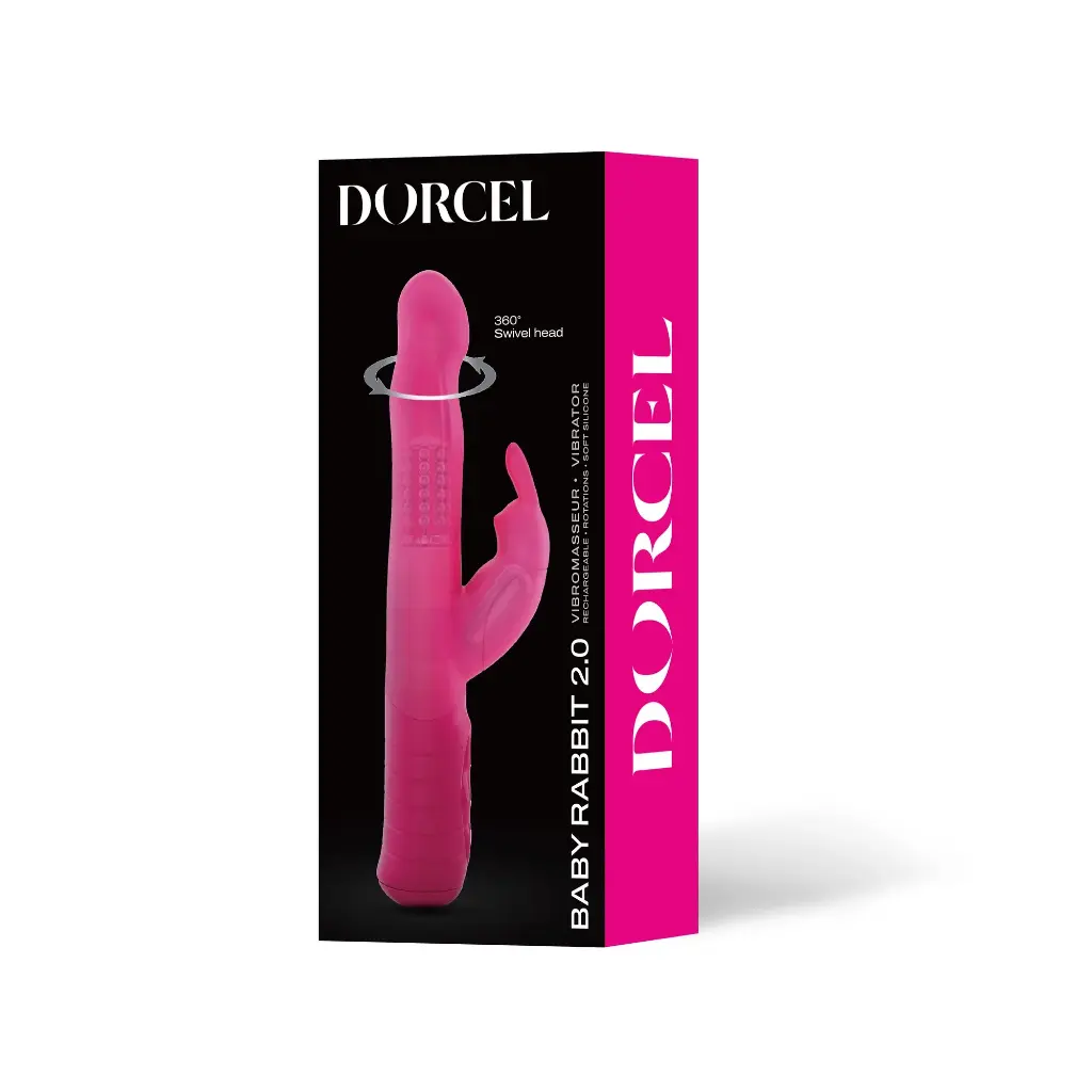 Vibromasseur double stimulation DORCEL "Baby Rabbit" - Magenta