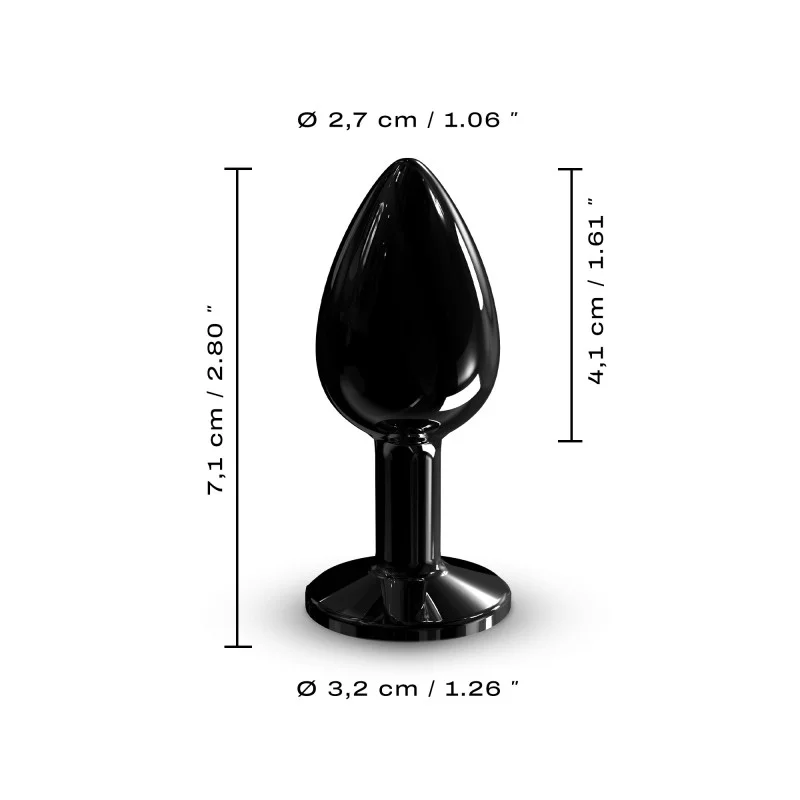 Plug anal à bille DORCEL "Diamond Plug S" - Noir 