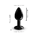 Plug anal à bille DORCEL "Diamond Plug S" - Noir 