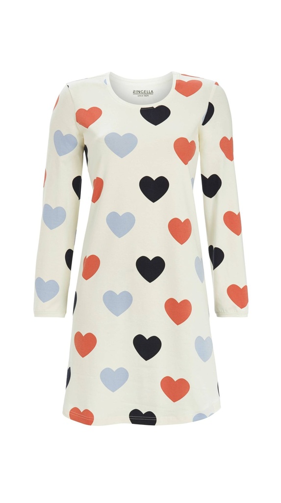 Chemise de nuit 95cm RINGELLA "De cœur à cœur..." 5511040 - Champagne 130