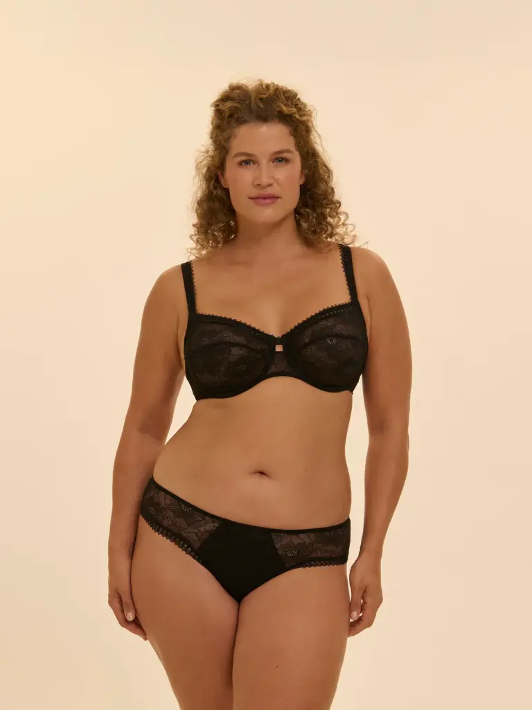 Soutien-gorge armaturé décolleté carré SIMONE PERELE "Swing" 15Y313 - Noir 015