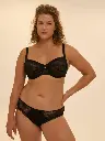 Soutien-gorge armaturé décolleté carré SIMONE PERELE "Swing" 15Y313 - Noir 015