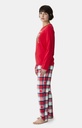 Pyjama long femme ARTHUR "Bear Noël" MOL - Rouge  OURSH25