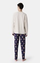 Pyjama long homme coton bio ARTHUR "Old Teddy" ZAC - Marine OLDTH25