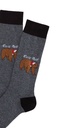 Chaussettes fantaisies homme TU ARTHUR "Bear Noël" 1SO - Gris ORSOH25