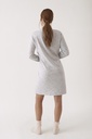 Chemise de nuit dame longues manches PROMISE "Good Night" N20211- Gris 163