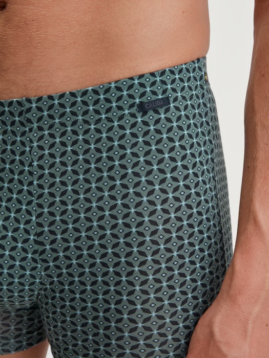 Boxer homme fantaisie tencel & coton CALIDA "Focus Trend" 26487 - Dark Glen 549