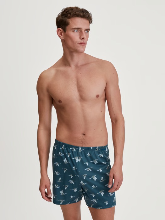 Boxer short homme fantaisie 100% coton CALIDA "Prints" 24389 - Deep Night 749