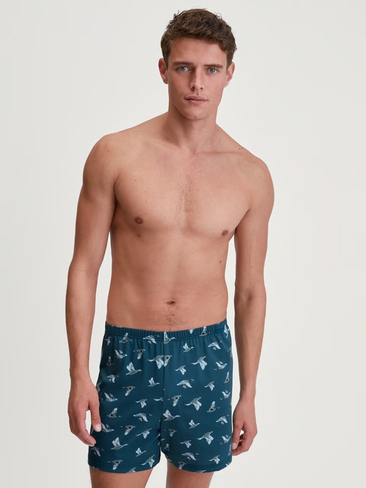 Boxer short homme fantaisie 100% coton CALIDA "Prints" 24389 - Deep Night 749
