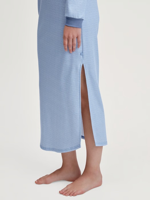 Chemise de nuit dame longues manches 100%coton CALIDA "Midnight Love" 31254 - Scandinav 384