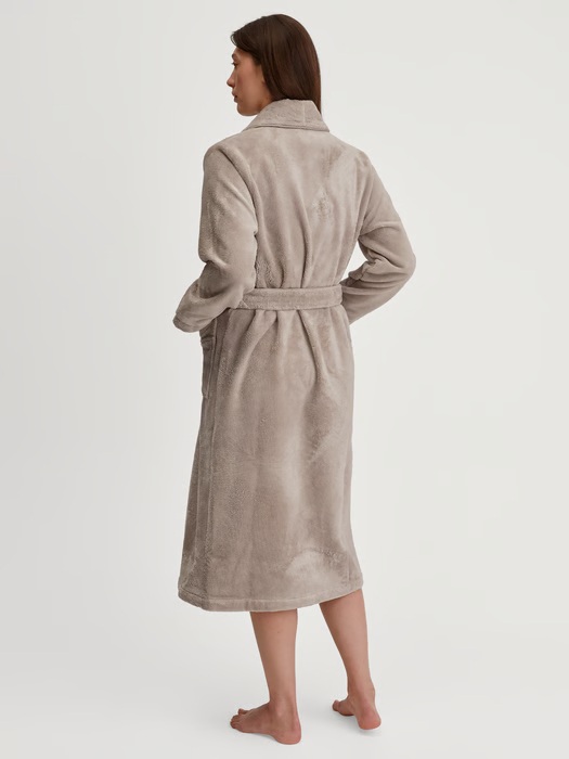 Peignoir dame en éponge 120cm CALIDA "Cosy Shower" 61854 - Beige Clay 039