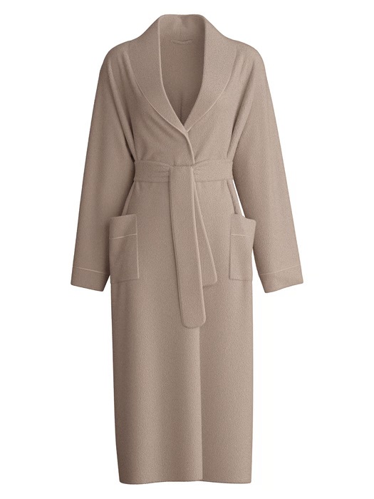 Peignoir dame en éponge 120cm CALIDA "Cosy Shower" 61854 - Beige Clay 039