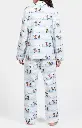 Pyjama long femme boutonné 100%coton pilou ARTHUR PPF - Blanc NOELH24