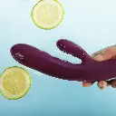 Vibromasseur double stimulation & tête pousseur SVAKOM "Avery" - Lilas