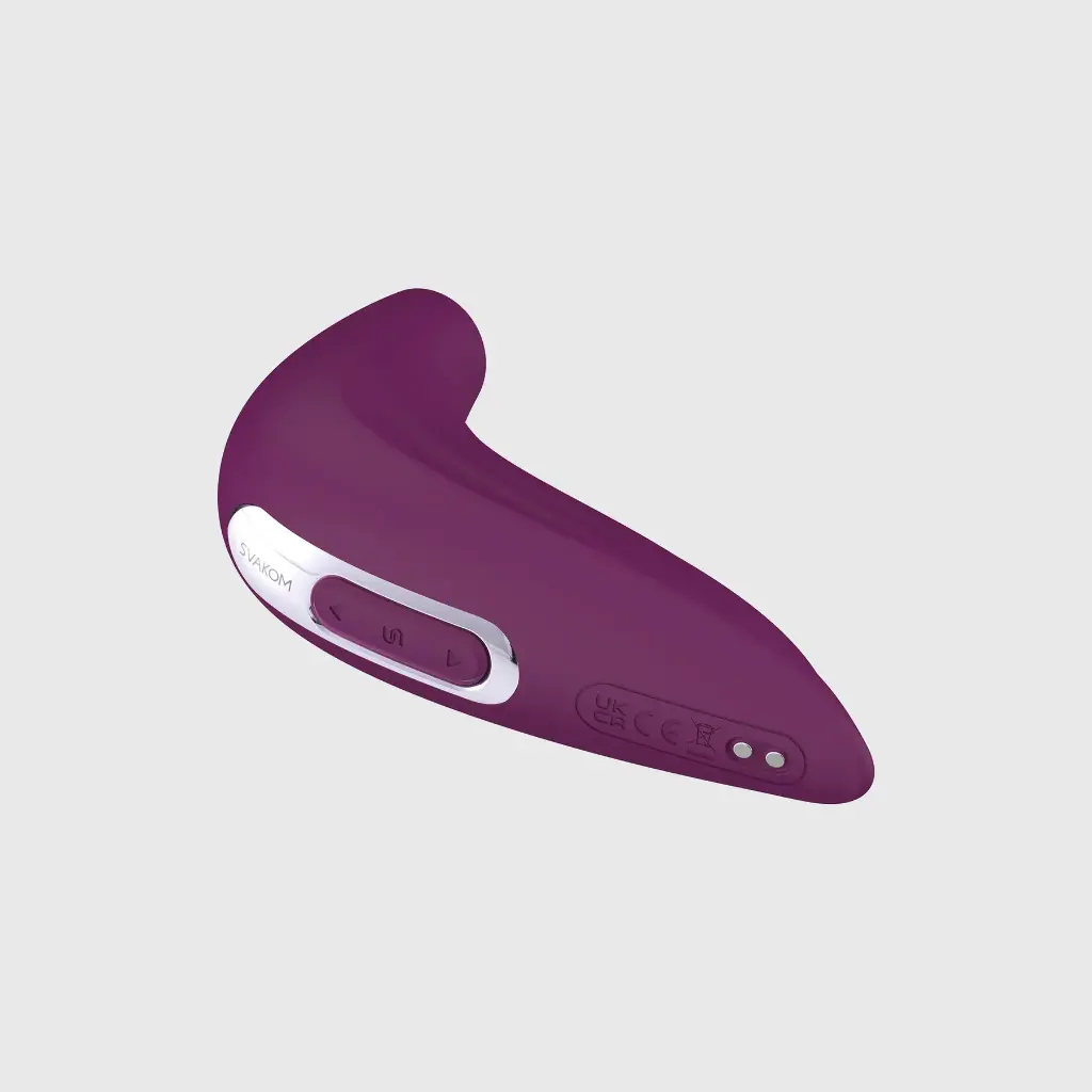 Stimulateur clitoridien à ondes pulsées contrôlé par application SVAKOM "Pulse Union" - Violet 