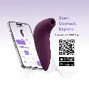 Stimulateur clitoridien à ondes pulsées contrôlé par application SVAKOM "Pulse Union" - Violet 